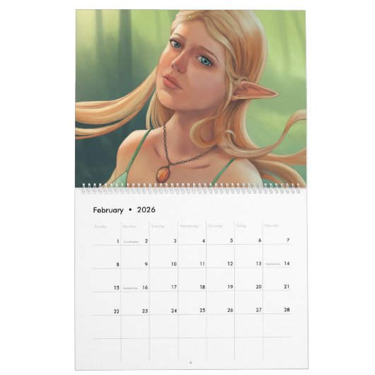 Calendrier Imaginaire 20XX par Adrienn Ecsedi (Feb 2026)