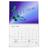 Calendrier Imaginaire du coeur et du papillon (Jan 2026)