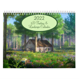 Calendrier imaginaire et paysage 3D SilverWebForge 2022