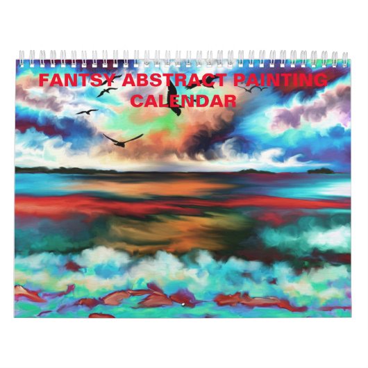 Calendrier Imaginaire numérique peinture Abstraite (Protection)