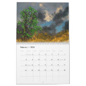 Calendrier Imaginaire numérique peinture Abstraite (Feb 2026)
