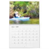 Calendrier Imaginaire numérique peinture Abstraite (Mar 2027)