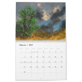 Calendrier Imaginaire numérique peinture Abstraite (Feb 2027)