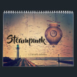 Calendrier Imaginaire Steampunk 2025<br><div class="desc">Steampunk est un sous-genre de science-fiction ou d'imaginaire scientifique qui incorpore la technologie et les conceptions esthétiques inspirées de machines industrielles à vapeur du 19ème siècle. Ce calendrier présente une collection de beaux dessins à la vapeur d'imaginaire.</div>