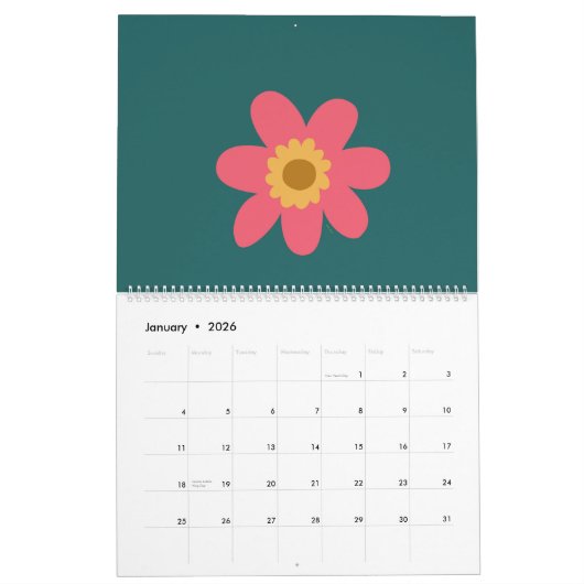 Calendrier Imaginations florales (Jan 2026)