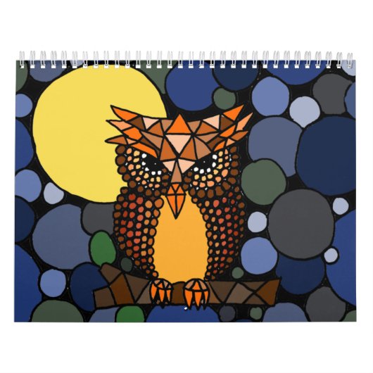Calendrier impressionnant d'art abstrait (Protection)
