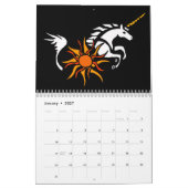 Calendrier impressionnant d'art abstrait (Jan 2027)