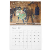 Calendrier Impressionnisme français et post-impressionnisme (Feb 2027)