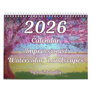 Calendrier Impressionniste Paysages aquarelles 2026 Calendrie