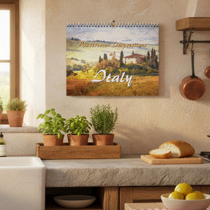 Calendrier Impressions Classiques Aquarelle D'Italie