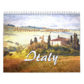 Calendrier Impressions D'Aquarelle En Italie (Protection)