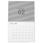 Calendrier Imprimable photo de famille blanche 2024 (Jan 2026)