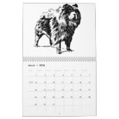 calendrier imprimé chow chow (Mar 2026)