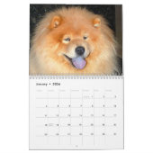 calendrier imprimé chow chow (Jan 2026)