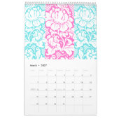 Calendrier imprimé floral espagnol (Mar 2027)