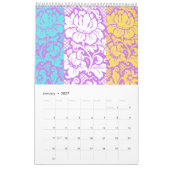 Calendrier imprimé floral espagnol (Jan 2027)