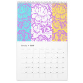 Calendrier imprimé floral espagnol (Jan 2026)