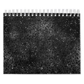 Calendrier Imprimé léopard guépard noir, animal stylé simple (Protection)