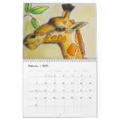 Calendrier imprimé par coutume de l'art 2014 de (Feb 2027)