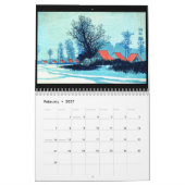 Calendrier imprimé par coutume d'Ukiyo-e 2015 (Feb 2027)