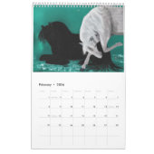 Calendrier imprimé par coutume, LICORNES, ÉQUIDÉS, (Feb 2026)