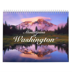 Calendrier imprimé par coutume "montagnes de