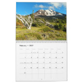 Calendrier imprimé par coutume "montagnes de (Feb 2027)