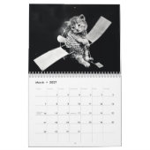 Calendrier imprimé par coutume vintage de chiot et (Mar 2027)