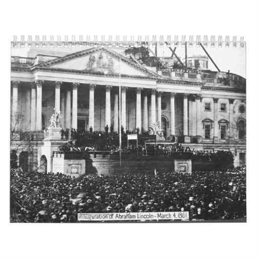 Calendrier Inauguration d'Abraham Lincoln Le 4 mars 1861 (Protection)