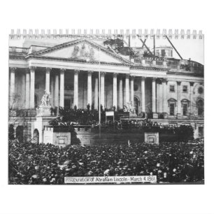 Calendrier Inauguration d'Abraham Lincoln Le 4 mars 1861