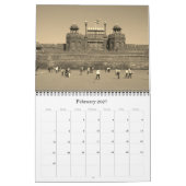 Calendrier inde en sépia 2026 (Feb 2027)