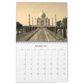 Calendrier inde en sépia 2027 (Jan 2027)