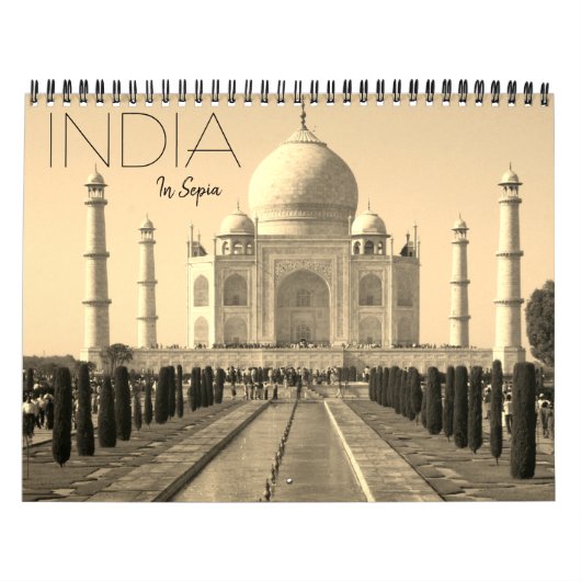 Calendrier inde en sépia 2027 (Protection)