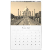 Calendrier inde sépia 2026 (Jan 2026)