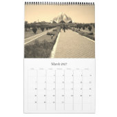 Calendrier inde sépia 2027 (Mar 2027)