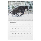 Calendrier inspirant du cheval friésien (Jan 2026)