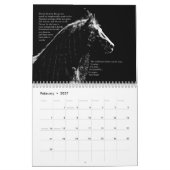 Calendrier inspirant du cheval friésien (Feb 2027)