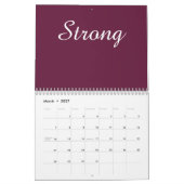Calendrier inspirant glamour (Mar 2027)