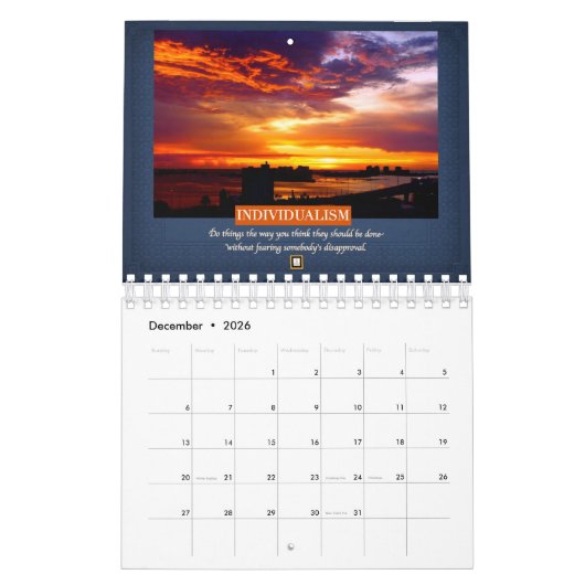 CALENDRIER INSPIRATIONAL-CHARACTERISTICS D'UN GÉNIE (Dec 2026)