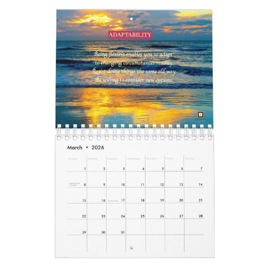 CALENDRIER INSPIRATIONAL-CHARACTERISTICS D'UN GÉNIE (Mar 2026)