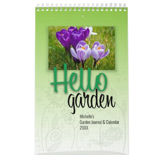 Calendrier Inspirational Garden Notes & Planner 2024 Photo (Protection)