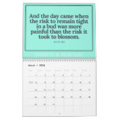 Calendrier Inspirational Quotes 2026 Calendar (Mar 2026)
