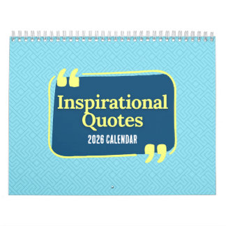 Calendrier Inspirational Quotes 2026 Calendar