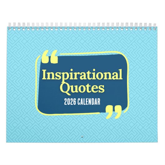 Calendrier Inspirational Quotes 2026 Calendar (Protection)