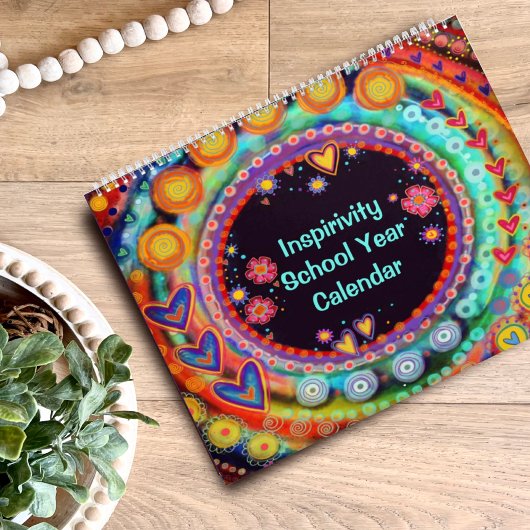 Calendrier Inspirationnel amusant École d'Inspiritisme joyeus