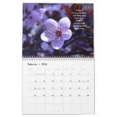 Calendrier Inspirations de fleur. Citations inspirées (Feb 2026)