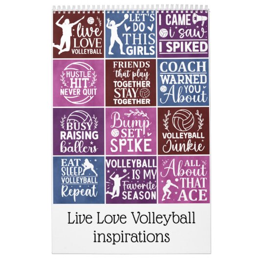Calendrier Inspirations de Live Love Volleyball (Protection)
