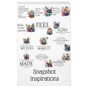 Calendrier Inspirations des instantanés