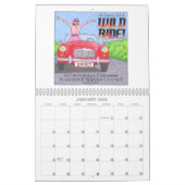 Calendrier inspiré avec l'illustration originale (Jan 2026)