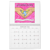 Calendrier inspiré avec l'illustration originale (Feb 2026)